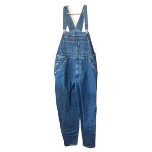 Vintage Nevada Cotton Blue Denim Jean Bib Cargo Overalls Men Size 44